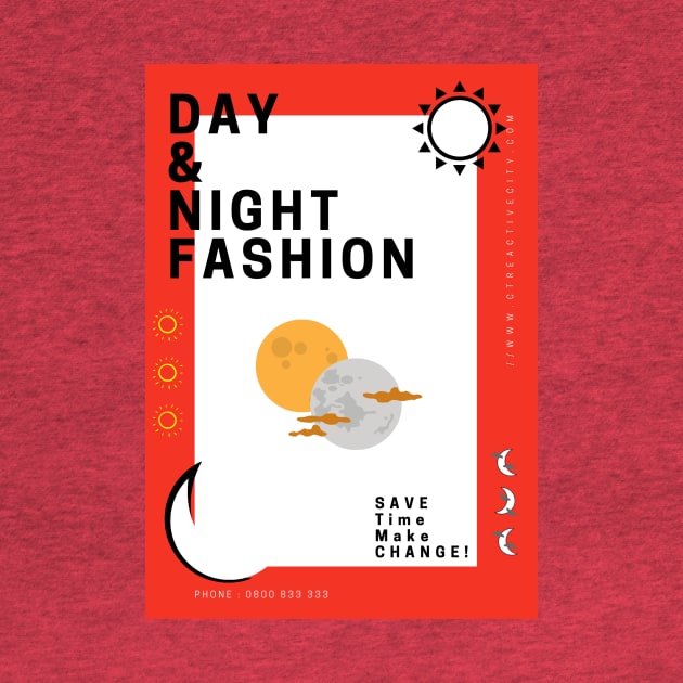 Day and Night Fashion T-SHIRT Men, Women, Kids, Diary, Wall Art Decor, Shopping by CreactiveCityMinitriesGlobal